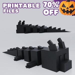 Cute Dragon Flexi Fidget Figurine, Articulated 3D Print STL Files, Printable Animal Toy, Fun DIY 3D Printing Project, 3D Printing, STL File