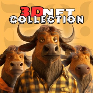 Aangepaste 3D NFT-kunstcollectie, 3D-personage, 3D-modellering, 3D-model, verzamelobject, NFT-model, NFT-kunstcollectie gemaakt en weergegeven met blender