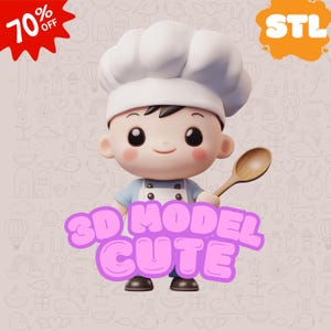 Benutzerdefinierte hochwertige niedliche 3D-Modell, 3D-Chibi-Tier, 3D-Karikaturkunst, 3D-Charaktermodellierung, 3D-Druck und Rendern mit Blender und Zbrush