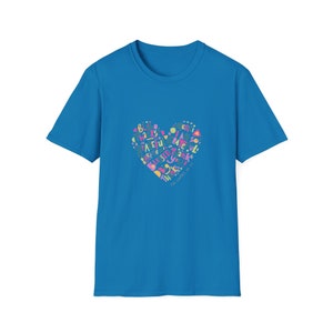 Colorful Heart Thank You T-Shirt | Multilingual Unisex Soft Tee, Many Languages Thank You Shirt, Vibrant Design, Casual Top image 8