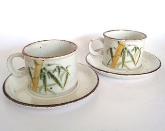 Vintage Stonehenge Rangoon Tea Cups and Saucers by MIDWINTER Member of the Wedgewood Group