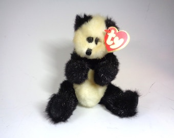 Ty Beanie Babies - Attic Treasures Collection Checkers Panda Bear 1993