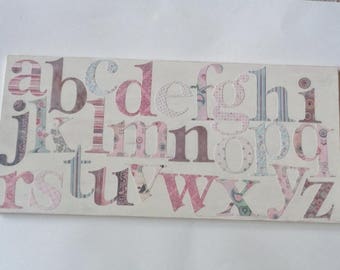 Handmade Alphabet Nursery Décor Wall Hanging