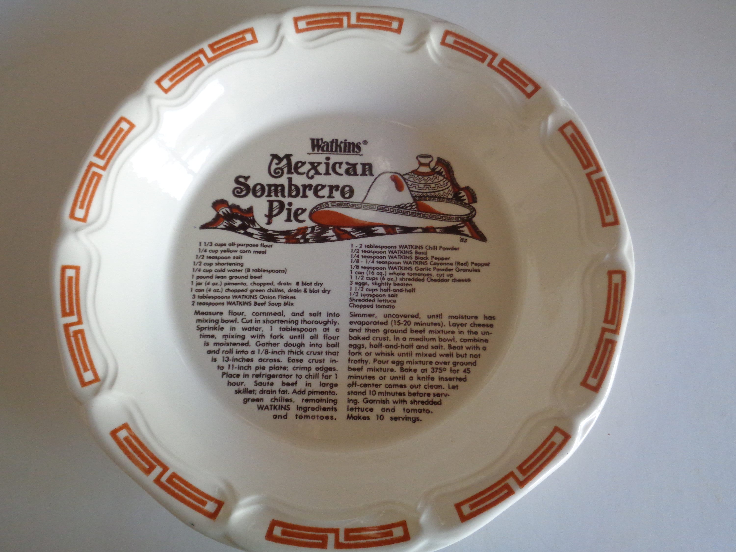 watkins pie plates