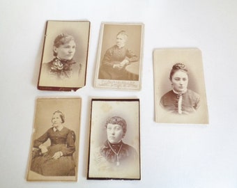 Vintage Cabinet Card Lot of Women