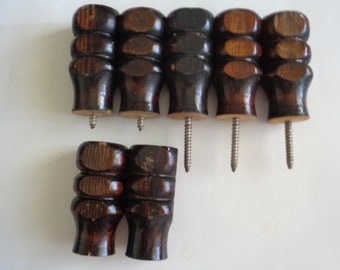 Salvaged Wood Spindles Set of 7
