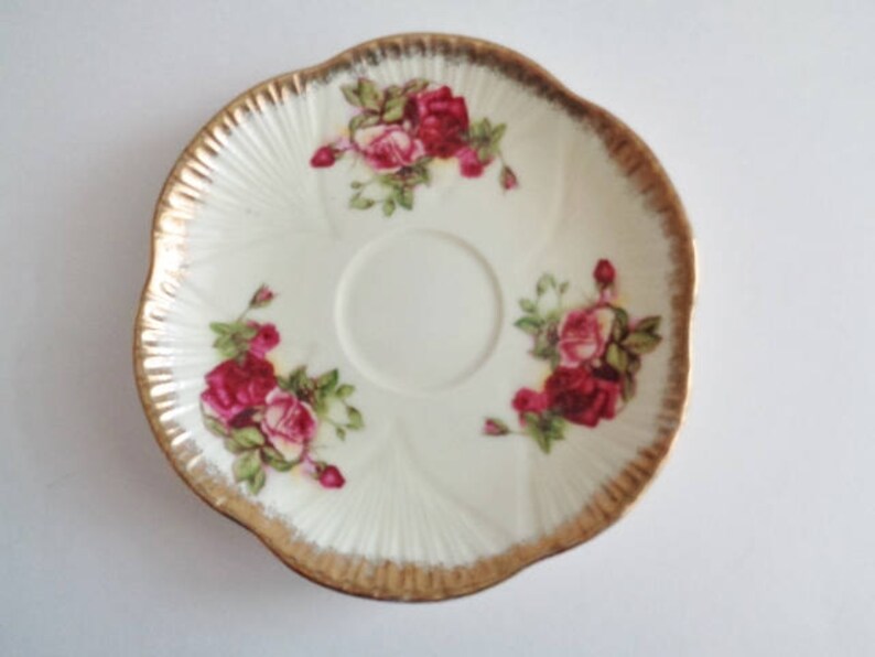 Vintage Norcrest Fine China Cup and Saucer Golden Rose Etsy