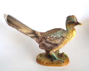 Vintage Roadrunner Bird Planter