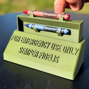 Crayon Holder - 3D Printed Desk Ornament