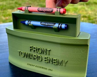 Claymore Crayon Holder - 3D Printed Desk Ornament