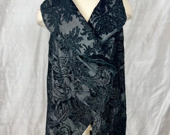 Black Brocade Wrap