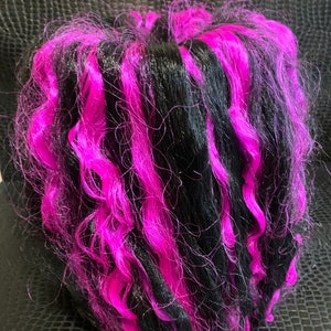 Magenta And Black Marie Antoinette Wig