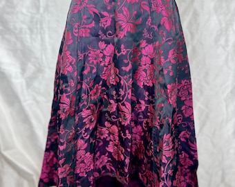 Magenta Floral Skirt Size Small