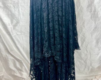 Black Lace Layered Skirt Size Small