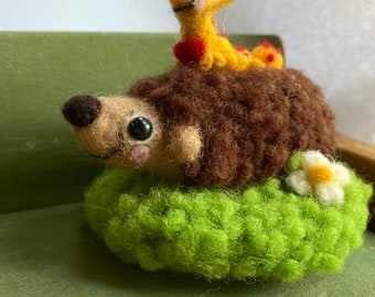 Sherman and Henry the caterpillar and hedgehog Felties