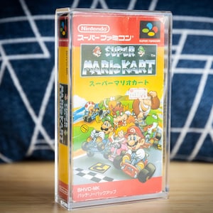 Japanese Super Famicom Game Box Acrylic Nintendo Storage Display Case | 90%+ UV Resistant
