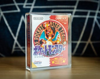 UV-Resistant (90%+) Japanese Game Boy Game Box Acrylic  Storage Display Case Retro