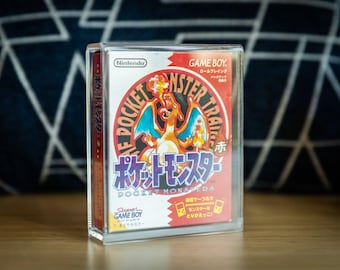 Caja de juego japonesa Game Boy resistente a los rayos UV (90%+) Estuche de almacenamiento y exhibición de acrílico estilo retro