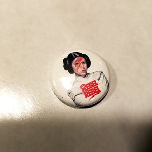 Rebel Rebel Princess Leia 1 inch Button image 2