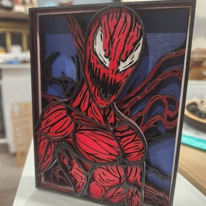 3-D Layered Carnage Wooden Wall Art image 2