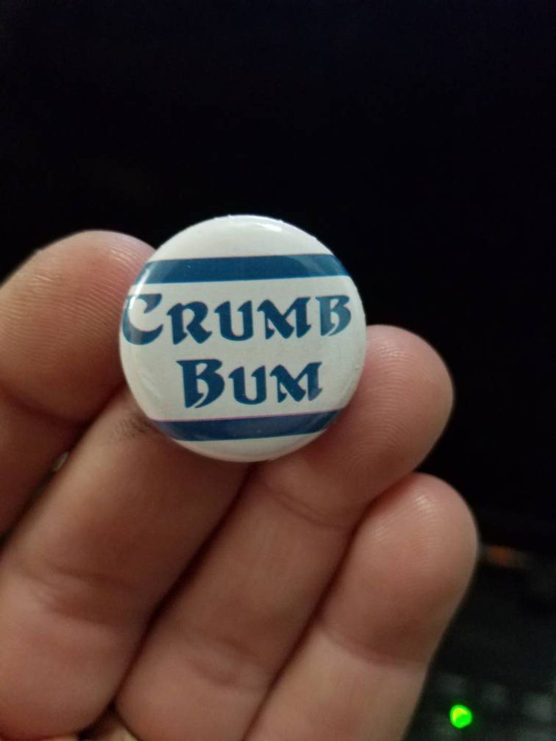 Crumb Bum 1 Inch Button Etsy