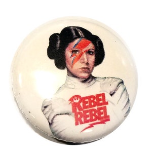 Rebel Rebel Princess Leia 1 inch Button image 1