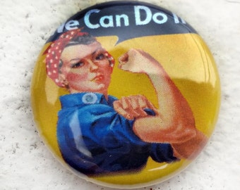 Rosie the Riveter We Can Do It 1 inch Button