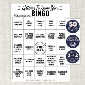 Crianças Conhecendo Você BINGO, Jogo Quebra-Gelo em Sala de Aula, Encontre Alguém Que, Atividade Divertida em Grupo, Desafio de Acampamento, Primeiro Dia, Festa para Imprimir