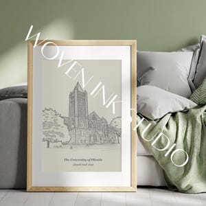 Altgeld Hall, University of Illinois Print