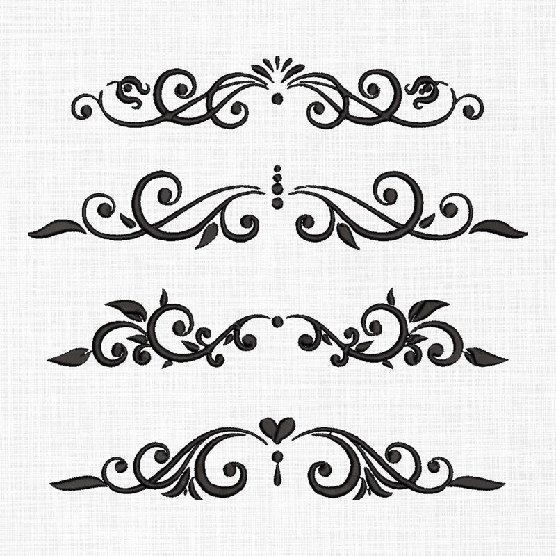 Swirl Border - Etsy