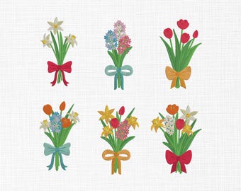 Flower Print Embroidered Set