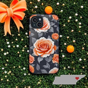 Knoxville College Town Roses Phone Case, Tennessee College Town Inspired, Graduation Sports Fan Gift Idea, iPhone Samsung Galaxy Tough Case