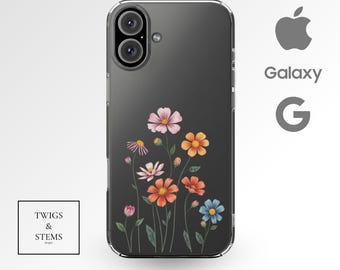 Florida Wildflower Phone Case: Clear Protective Floral Cover