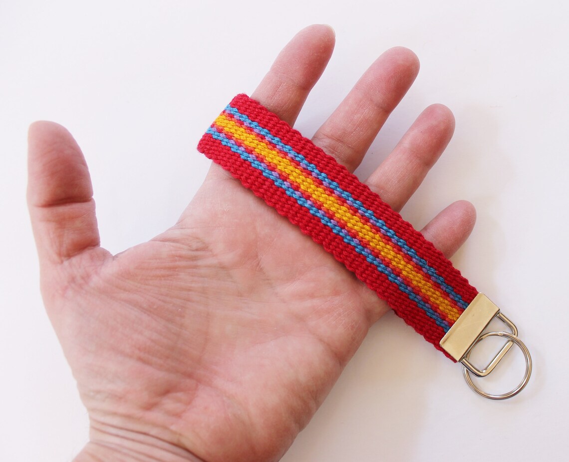 Key Fob Handwoven Wrist Strap for Small Purse or Camera Etsy