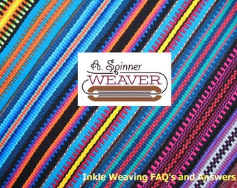 Inkle Weaving FAQ's and Answers, Downloadable PDF, Digital Document