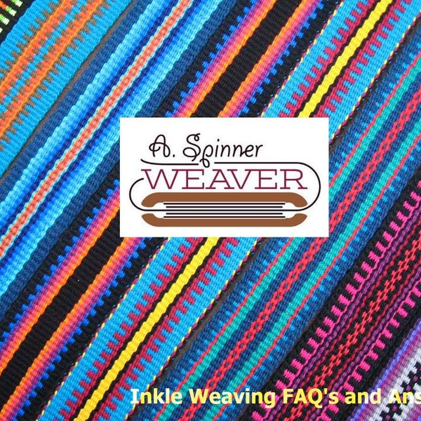 Inkle Weaving FAQ's and Answers, Downloadable PDF, Digital Document