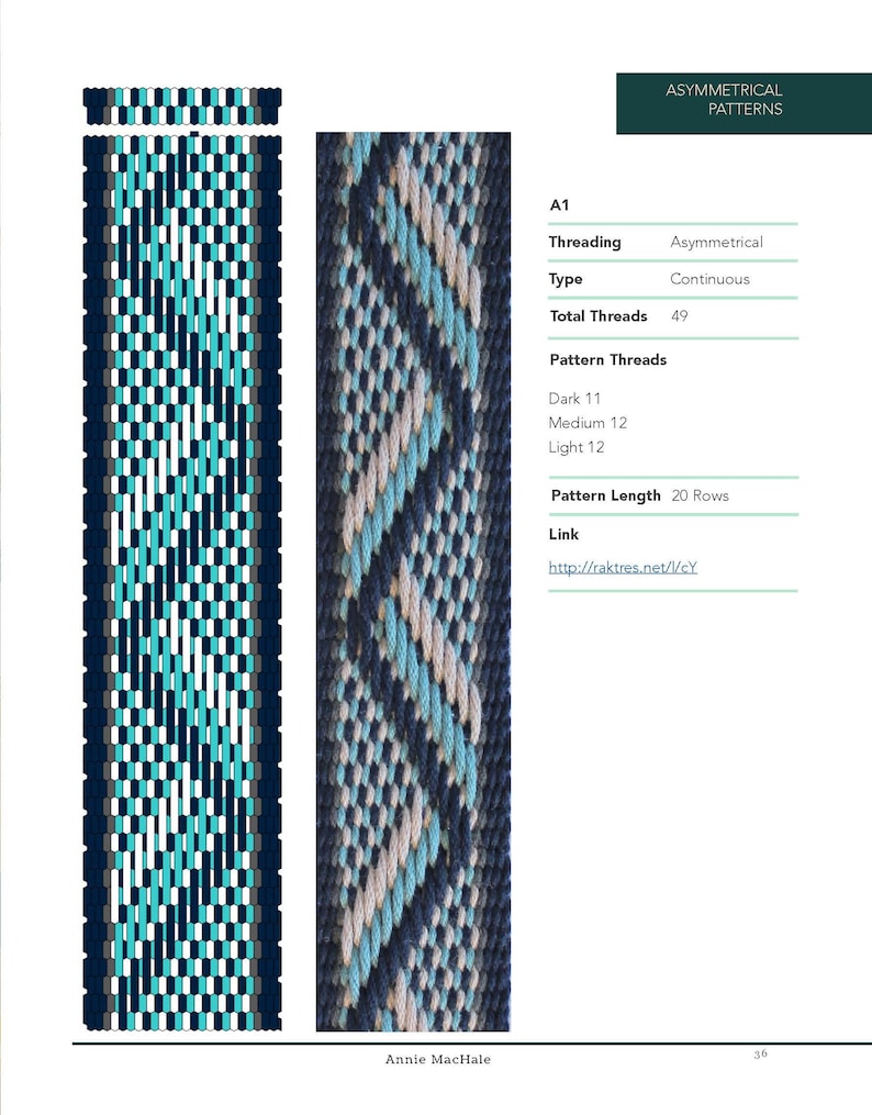 Inkle Weaving Book, 3-Color Pickup for Inkle Weavers image 7