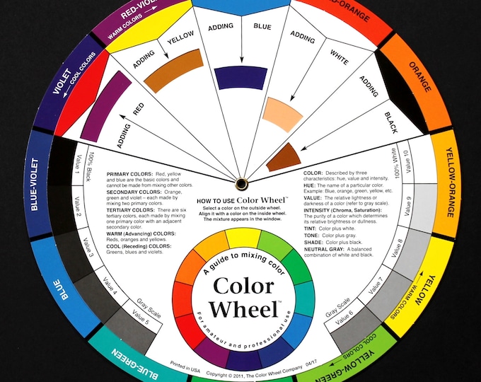 Color Wheel for Artists Color Tool Color Theory Color Etsy