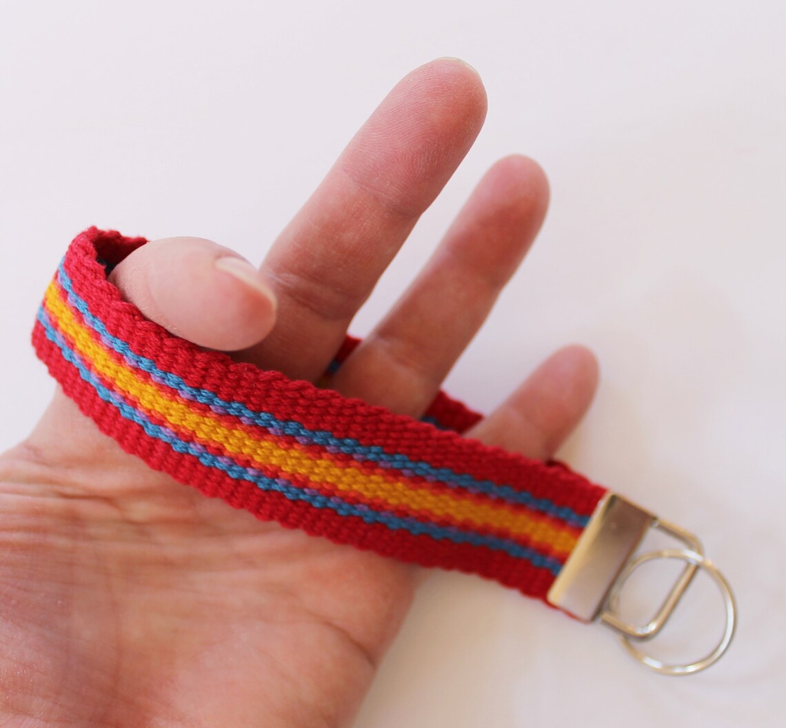 Key Fob Handwoven Wrist Strap for Small Purse or Camera Etsy