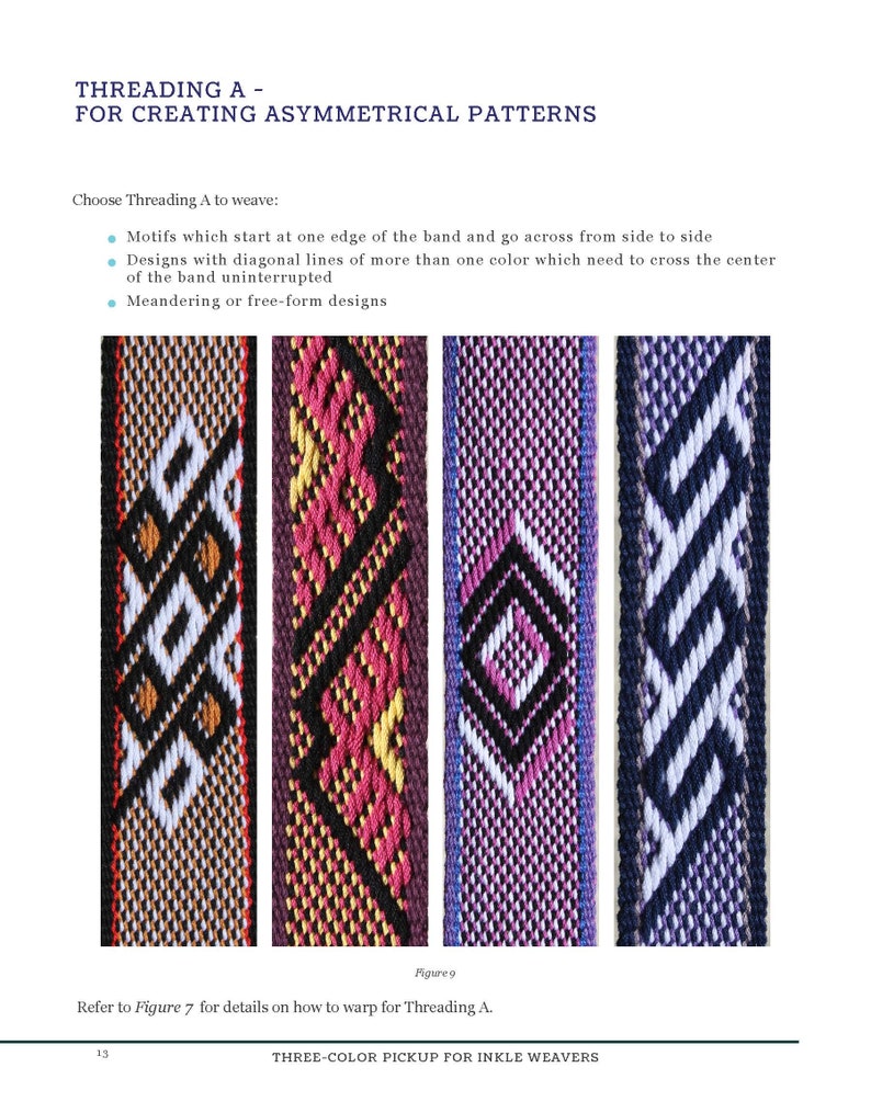 Inkle Weaving Book, 3-Color Pickup for Inkle Weavers image 6