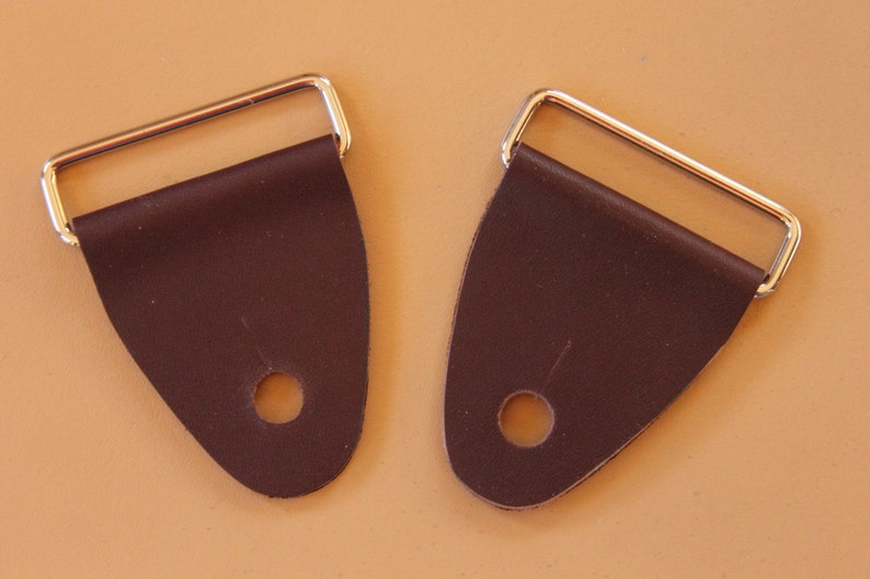 Guitar Strap Kit DoItYourself Leather End Tabs for Etsy