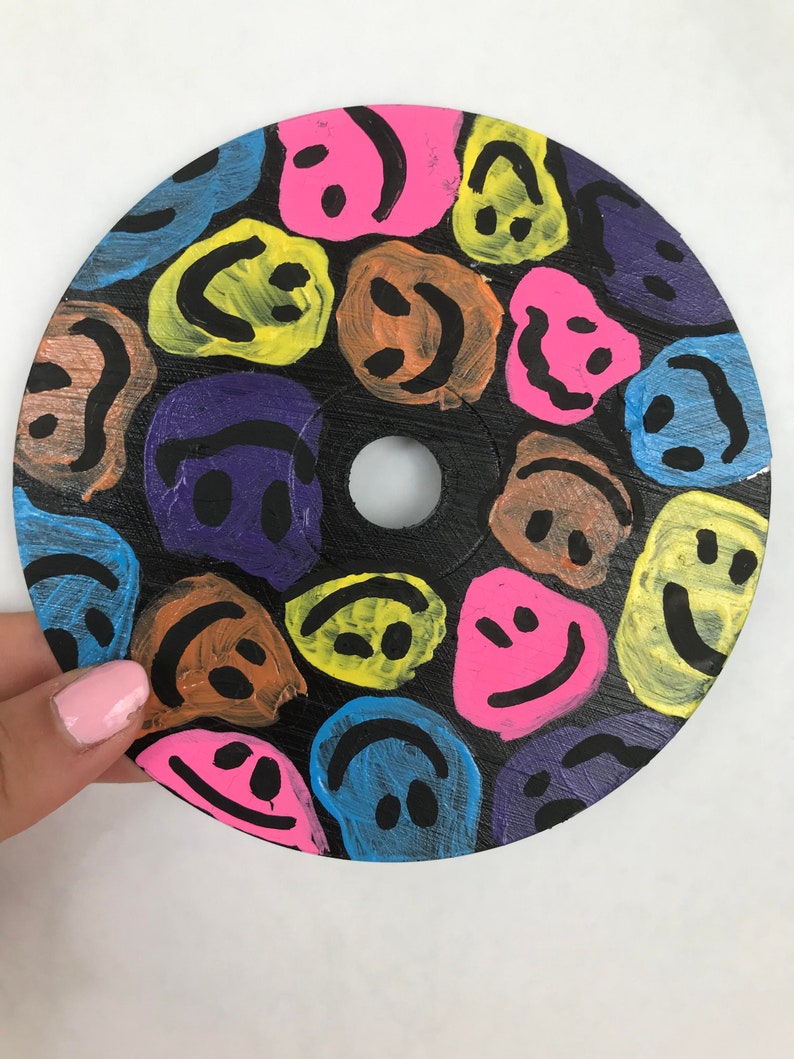 Smiley Face CD Etsy