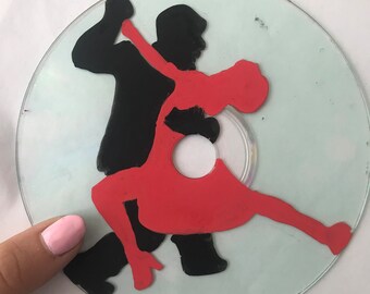 Handgeschilderde Dancer-cd
