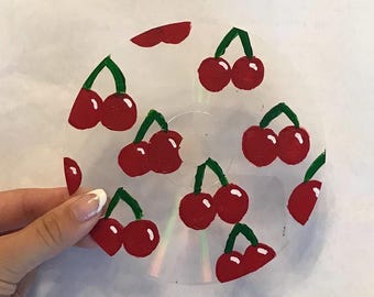 Met de hand beschilderde kersen-cd