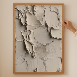 Abstract Wabi Sabi Poster- Japandi Wall Art, Abstract Art Print, Extra Large Wall Art, Wabi Sabi Wall Art, neutral beige japandi wall art