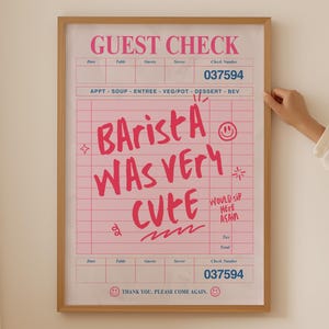 Gastgeschenk Barista Lover Print - Trendiger Espresso Wandkunst für Küche Raum Dekor, Funky Coffee Poster, Ästhetisches Dopamin Kunst als Kaffeegeschenk