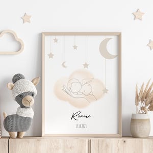Póster personalizado de muerte fetal: regalo de aborto espontáneo, impresión conmemorativa de pérdida de bebé, regalo de pérdida de embarazo, letrero de estadísticas de nacimiento, arte de pared con línea fina rasgada