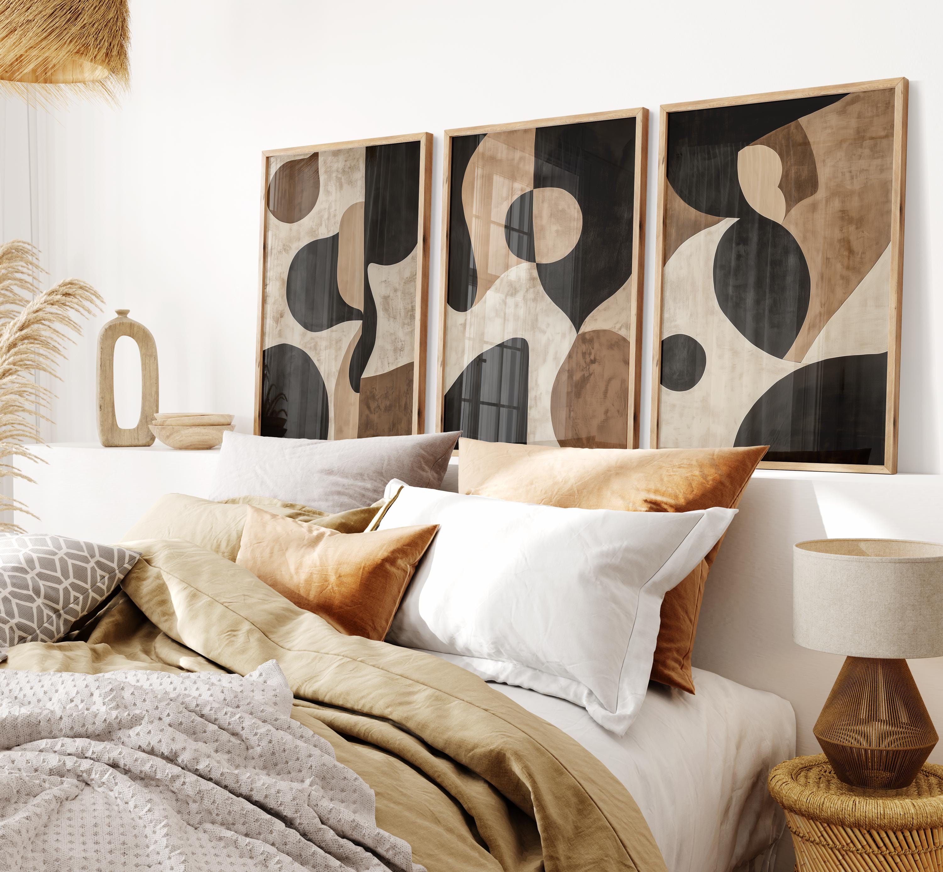 Set of 3 Japandi Prints– Three Piece Minimalist Wabi Sabi Wall Art for ...