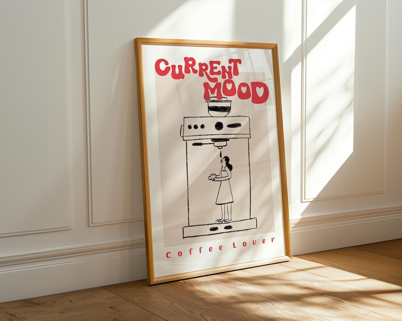 Portafilter Coffee Print on the wall