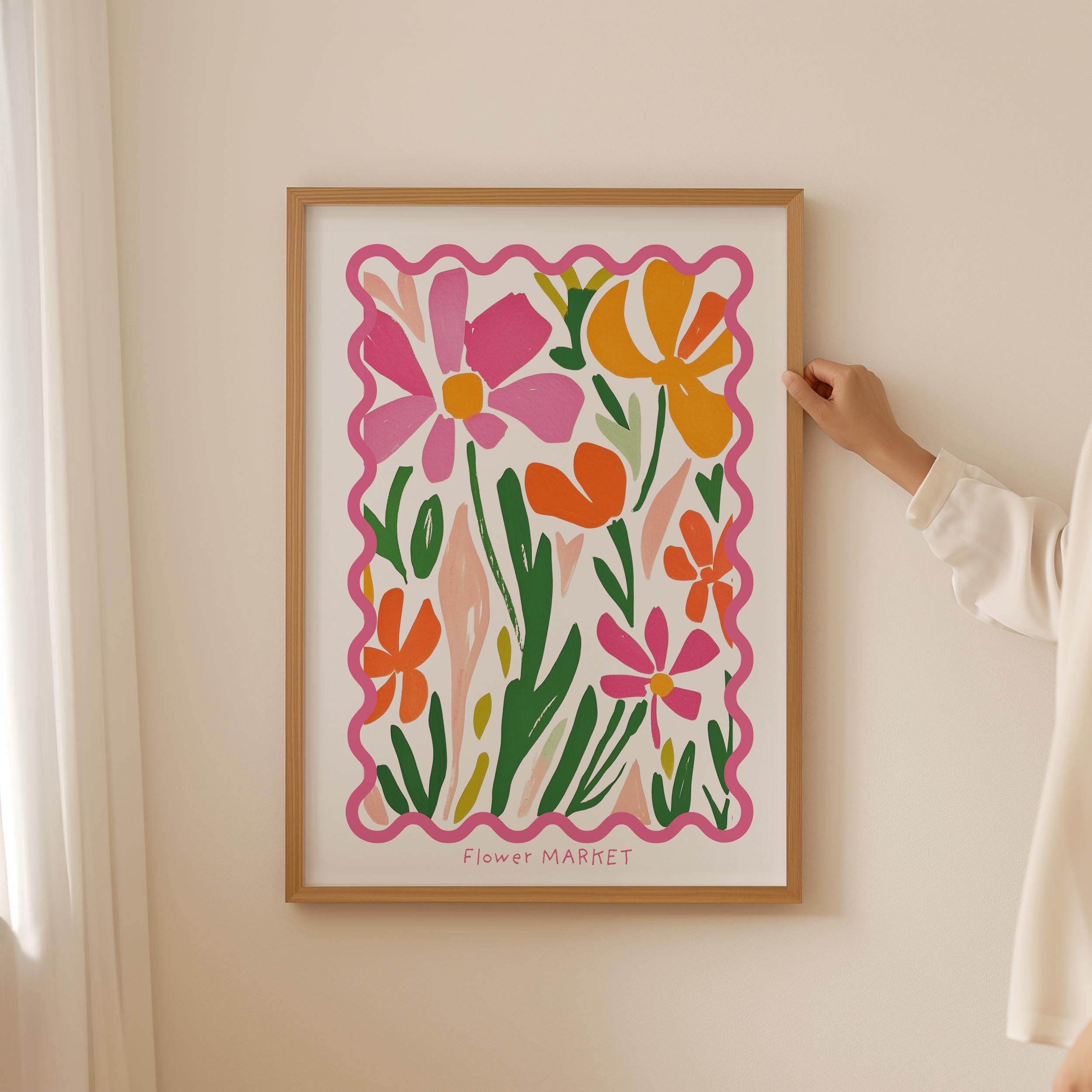 Poster ARTTOR 40x50cm – Tableau Déco Fantaisie Portail Jardin – Papier Brun